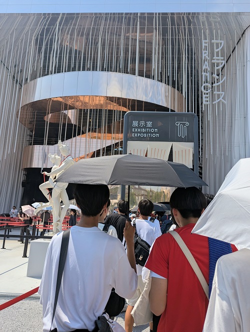 以红线为题  讲述法国匠人精湛技术和独特艺术的法国馆